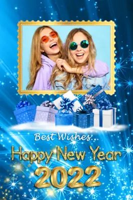 2021 New Year Photo Frames Greeting Wishes android App screenshot 1