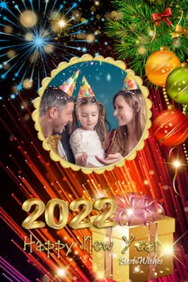 2021 New Year Photo Frames Greeting Wishes android App screenshot 2